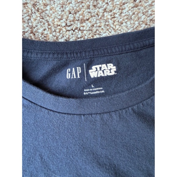 Gap Star Wars Graphic‎ T-Shirt Movie Poster Print Navy Blue Mens Large - Picture 7 of 8